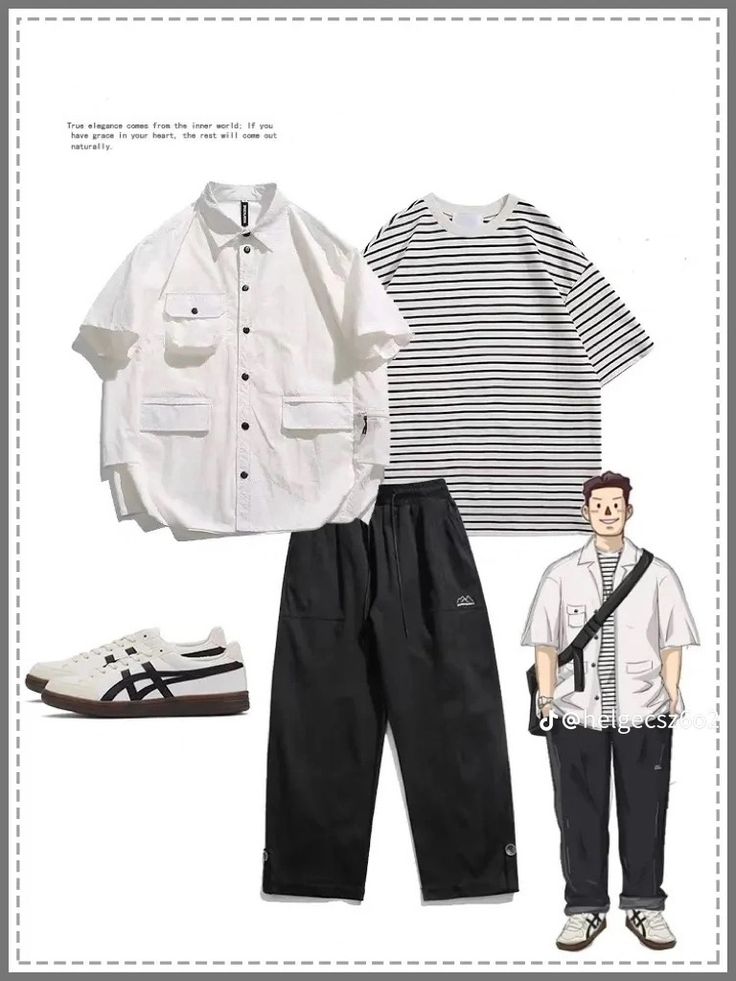Clothes aesthetic man Urban Casual Style 3